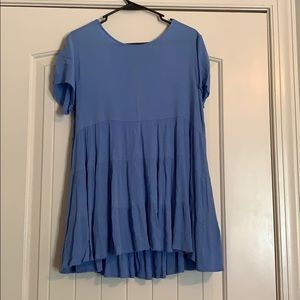 Light Blue Tiered shirt